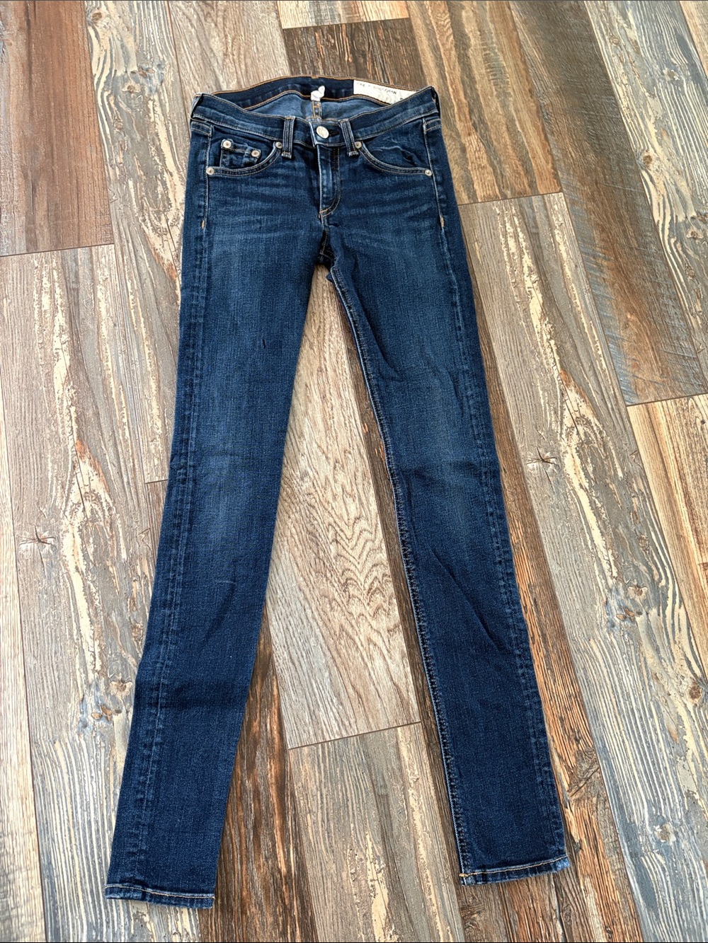 rag & bone Women's Dark Indigo Skinny Jeans